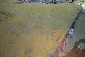 أعمال تبليط بميدان باب الشعرية