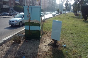 محافظة القاهرة تحول أكشاك الكهرباء الى لوحات فنية