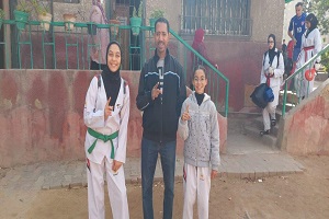 مركز شباب الجزيرة: تأهل لاعبات فريق التايكوندو لبطولة الجمهورية