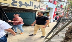 إزالة فاترينة مخالفة بدون ترخيص بنطاق الحى