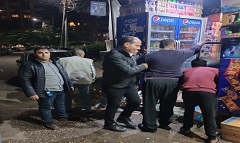 حملة لرفع الإشغالات بشارع صلاح مجدي بارض الجولف 