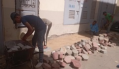 متابعة أعمال التطوير الجارية بنطاق الحي
