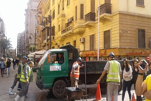 حملة لتنظيف وتطهير بالوعات