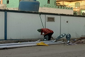 حملات لرفع كفاءة الإنارة والطرق بنطاق الحي
