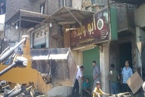 حملة لرفع الإشغالات من شوارع السيدة زينب 