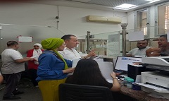 مرور رئيس الحي على المركز التكنولوجي لخدمة المواطنين