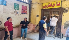رفع وإزالة جميع المخالفات والاشغالات بنطاق الحي 