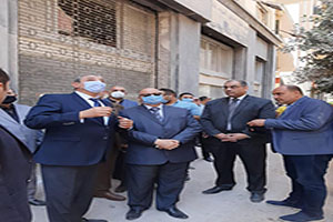 جولة تفقدية لمحافظ القاهرة بموقع عقار قصر النيل المنهار