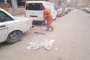 استكمال أعمال تطوير شارع الخمسين