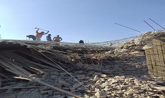 ازالة مخالفات انشائية بشارع مصطفى النحاس