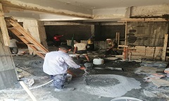 حملة لإيقاف أعمال مخالفة في شارع ٢٥٤ بالحي