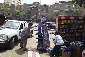 حملة لرفع الاشغالات بالحي