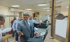 رئيس الحي يتابع سير العمل بالمركز التكنولوجي ومنظومة التصالح