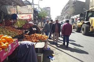 حملة لرفع الإشغالات بشارع محمد علي