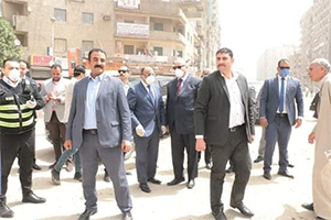 وزير التنمية المحلية، ومحافظ القاهرة يتفقدان ميدان حلمية الزيتون