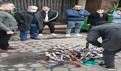 إعدام الشيش المتواجدة بجراج الحي