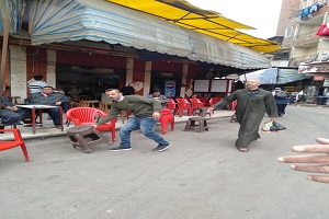 حملة لرفع الإشغالات بقيادة السيد رئيس الحي 