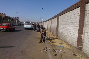 أعمال إزالة وتركيب بحي منشأة ناصر
