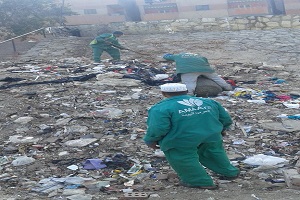 نظافة منطقة التكاسي وكوبري الملك خالد