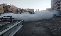 تكثيف حملات رش الحشرات الضارة بالحي