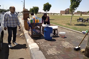 حملة لرفع الاشغالات من كافة المربعات بالحي