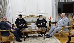 محافظ القاهرة يستقبل وفد الكنيسة الأرثوذكسية للتهنئة بالعيد القومى للمحافظة