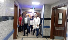 متابعة أعمال التطوير بمستشفى شبرا العام   