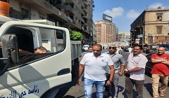 رفع وإزالة الاشغالات بنطاق الحى