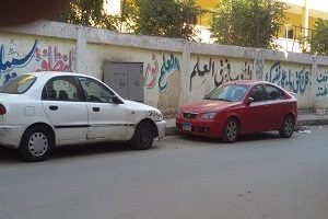 متابعة اعمال النظافة بالحي 