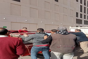 حملة لرفع الإشغالات من شوارع الحي