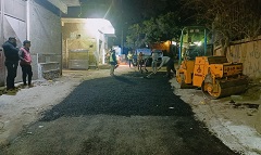 استكمال تنفيذ اعمال الرصف بالمرحلة الخامسة بمساكن سوزان 