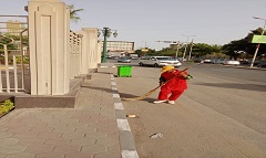 حملات مكثفة للقضاء على الإشغالات والتعديات بنطاق الحي