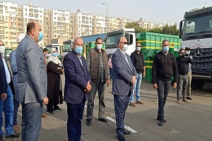 محافظ القاهرة يتفقد المعدات الجديدة بهيئة نظافة وتجميل القاهرة