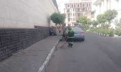 نظافة شوارع الحي