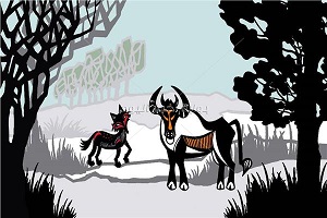 إفتتاح معرض كليلة ودمنة بكلية الفنون الجميلة حلوان