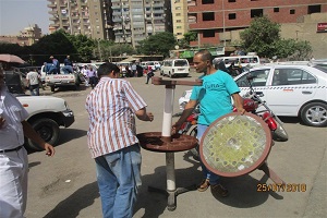 رئيس حي دار السلام يوصي بشن حملة لرفع الإشغالات