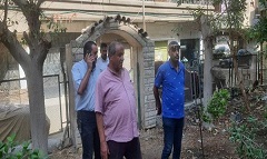 متابعة تطوير حديقه ابن الكورانى بنطاق الحي 