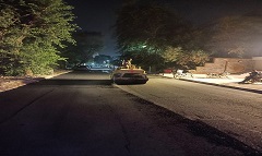 إنهاء أعمال الرصف في شارع 9 بالحي