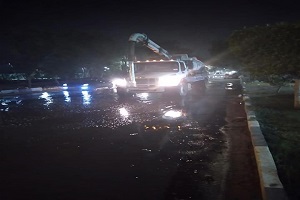 رئيس حي المعادي: إزالة آثار الأمطار وتجمعات المياه بالتنسيق مع النظافة