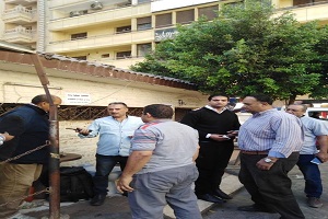 تفقد دورة المياه بشارع الجلاء