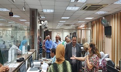 متابعة انتظام سير العمل واستقبال طلبات التصالح