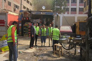 جولة ميدانية لرئيس حي المطرية بشارع المطراوى