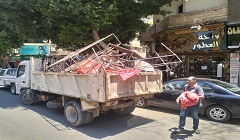 حملة لإزالة الاشغالات والتعديات بنطاق الحي