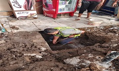 اصلاح كسر ماسورة مياه بالحي