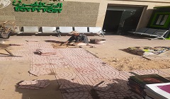 تركيب بلاط وإعادة الشئ لأصله بشارع رمسيس