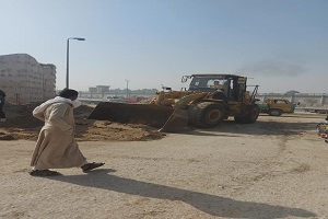 حملات لمتابعة تطوير مدخل شق الثعبان