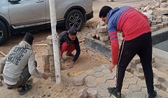 أعمال رصف لشارع غرناطة 