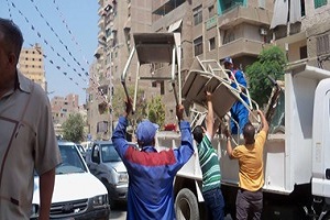 حملات مكبره لرفع الإشغالات الثابتة والمتحركة بحي طره