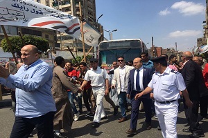 مسيرة مجمعة لتشجيع المواطنين للمشاركة في الإستفتاء الدستوري