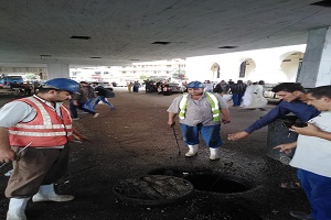 جولة مرورية لرئيس الحي على شوارع الحي